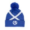 Glenmuir Adults Scotland Saltire Pom Pom Hat - Tahiti Blue