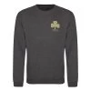 Ireland Mens 1875 Classic Sweatshirt - Charcoal -Rugby Apparel ireland 1875 sweatshirt grey front