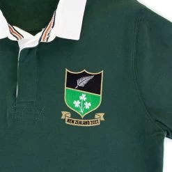 Ireland Mens Summer Tour Classic Heavyweight Rugby Shirt - 2022 -Rugby Apparel ireland summer tour heavyweight rugby badge
