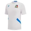 MACRON Italy Mens Training Gym T-Shirt - White 2023 -Rugby Apparel ita m train gym t wht front