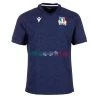 MACRON Italy Mens Training Rugby Shirt - Short Sleeve Navy 2023 -Rugby Apparel ita m training shirt front