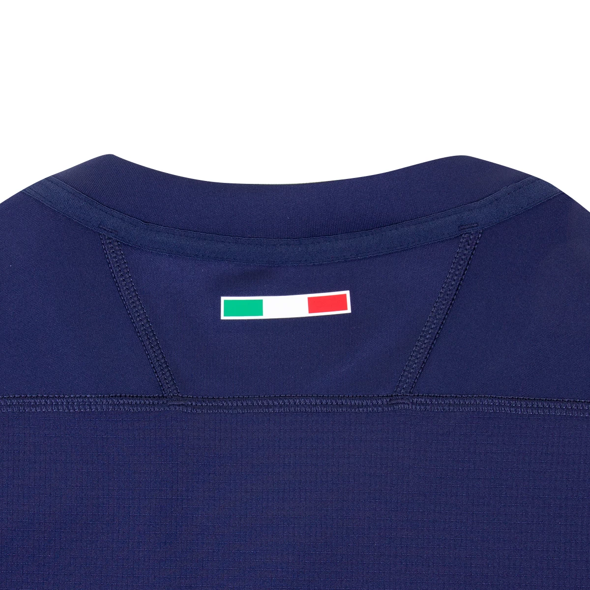 MACRON Italy Mens Training Rugby Shirt - Short Sleeve Navy 2023 6 MACRON Italy Mens Training Rugby Shirt - Short Sleeve Navy 2023 - Image 4