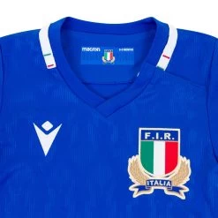 MACRON Italy Babies Home Rugby Kit - 2023 -Rugby Apparel italy babies home rugby kit collar