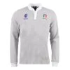 MACRON Italy Mens Rugby World Cup 200 Years Of Rugby Shirt - Grey -Rugby Apparel italy rwc2023 shirt 200 years front