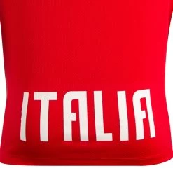 MACRON Italy Mens Training T-Shirt - Red 2024 -Rugby Apparel italy training t shirt red italia