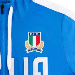 MACRON Italy Mens Travel Full Zip Hoodie - Azzurri 2023 9 MACRON Italy Mens Travel Full Zip Hoodie - Azzurri 2023 -Rugby Apparel italy travel hoodie azzurri badge