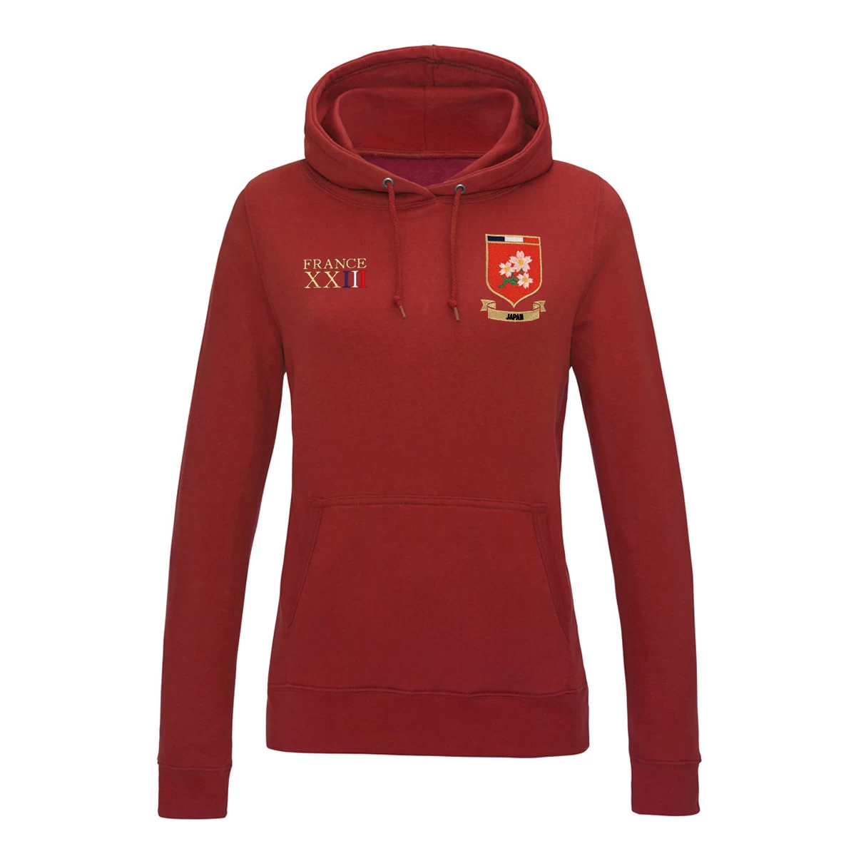 Japan Womens World Cup Classic Hoodie - Red 2 Japan Womens World Cup Classic Hoodie - Red