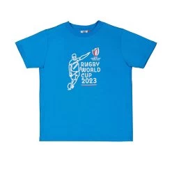 Kids Rugby World Cup 2023 Kicker T-Shirt - Royal