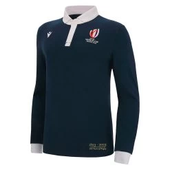 MACRON Rugby World Cup 2023 Mens 200 Years Of Rugby Shirt - Navy