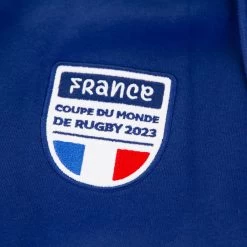 Rugby World Cup 2023 - France Mens Pullover Hoodie - Navy -Rugby Apparel men rwc23 fra hoodie navy badge