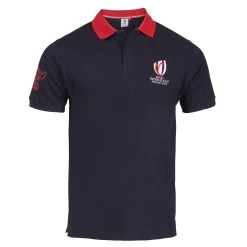 Mens Rugby World Cup 2023 Logo Polo - Navy