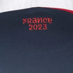 Mens Rugby World Cup 2023 Logo Rugby Shirt - Navy Long Sleeve -Rugby Apparel men rwc23 logo rugby shirt navy back detail