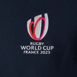 Mens Rugby World Cup 2023 Logo Rugby Shirt - Navy Long Sleeve -Rugby Apparel men rwc23 logo rugby shirt navy rwc badge
