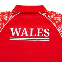 Mens Wales Rugby World Cup 2023 Polo - Red -Rugby Apparel men rwc23 wal polo red collar