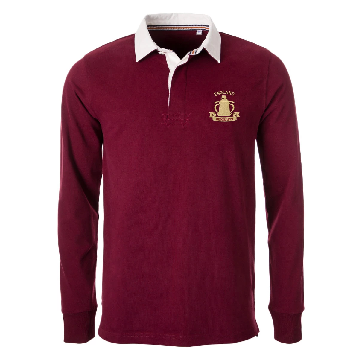 England Mens Calcutta 1879 Heavyweight Rugby Shirt - Burgundy 3 England Mens Calcutta 1879 Heavyweight Rugby Shirt - Burgundy