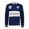 RWC 2023 Mens Scotland 200 Years Of Rugby Shirt - Navy -Rugby Apparel mens scotland 200years rugby shirt front
