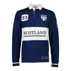 RWC 2023 Mens Scotland 200 Years Of Rugby Shirt - Navy