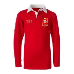 Portugal Kids World Cup Classic Rugby Shirt - Long Sleeve Red