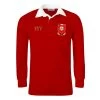 Portugal Mens World Cup Classic Rugby Shirt - Long Sleeve Red -Rugby Apparel portugal m wc rugby shirt red front