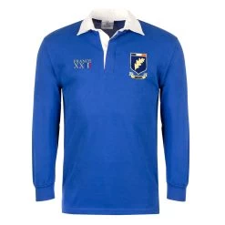 Romania Mens World Cup Classic Rugby Shirt - Long Sleeve Royal