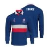 France Mens Rugby World Cup 2023 Stripe Rugby Shirt -Long Sleeve -Rugby Apparel rr97018 70rfront france