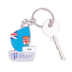 Rugby World Cup 2023 Fiji Flag Keyring -Rugby Apparel rugby world cup fiji keyring detail