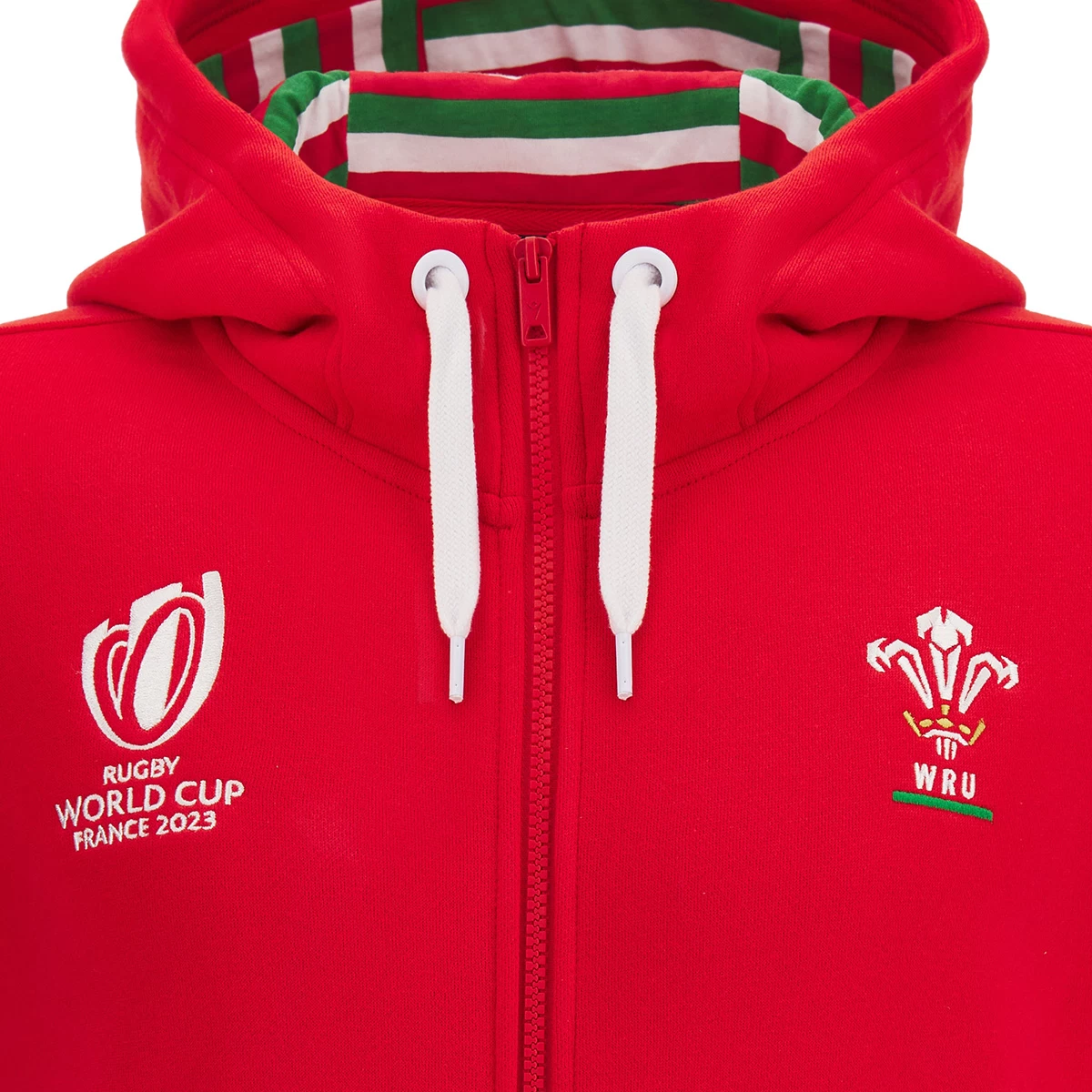 Macron Wales Mens Rugby World Cup 2023 Full Zip Hoodie 5 Macron Wales Mens Rugby World Cup 2023 Full Zip Hoodie - Image 3