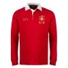 Portugal Mens World Cup Heavyweight Rugby Shirt - Red -Rugby Apparel rwc2023 portugal rugby shirt red front