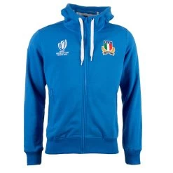 Macron Italy Mens Rugby World Cup 2023 Full Zip Hoodie