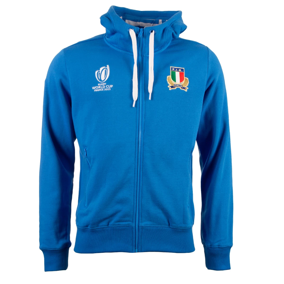 Macron Italy Mens Rugby World Cup 2023 Full Zip Hoodie 3 Macron Italy Mens Rugby World Cup 2023 Full Zip Hoodie