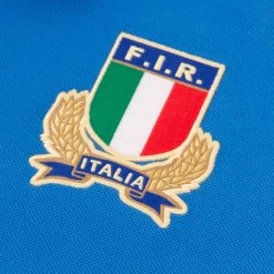Macron Italy Mens Rugby World Cup 2023 Polo -Rugby Apparel rwc23 ita m polo ita badge
