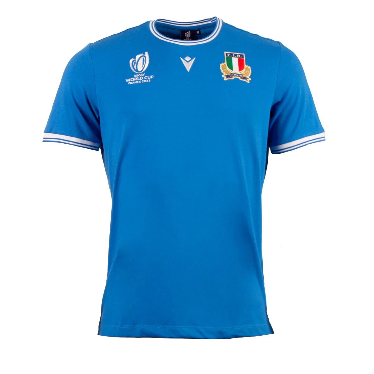Macron Italy Mens Rugby World Cup 2023 T-Shirt 3 Macron Italy Mens Rugby World Cup 2023 T-Shirt