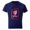 Kids Rugby World Cup 2023 Logo T-Shirt - Navy -Rugby Apparel rwc23 k logo tee front