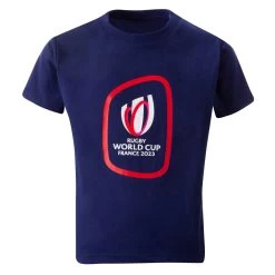 Kids Rugby World Cup 2023 Logo T-Shirt - Navy