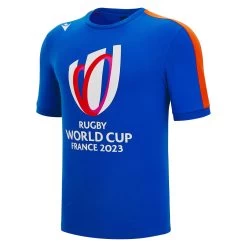 Rugby World Cup 2023 Macron Mens Cotton T-Shirt - Royal Blue