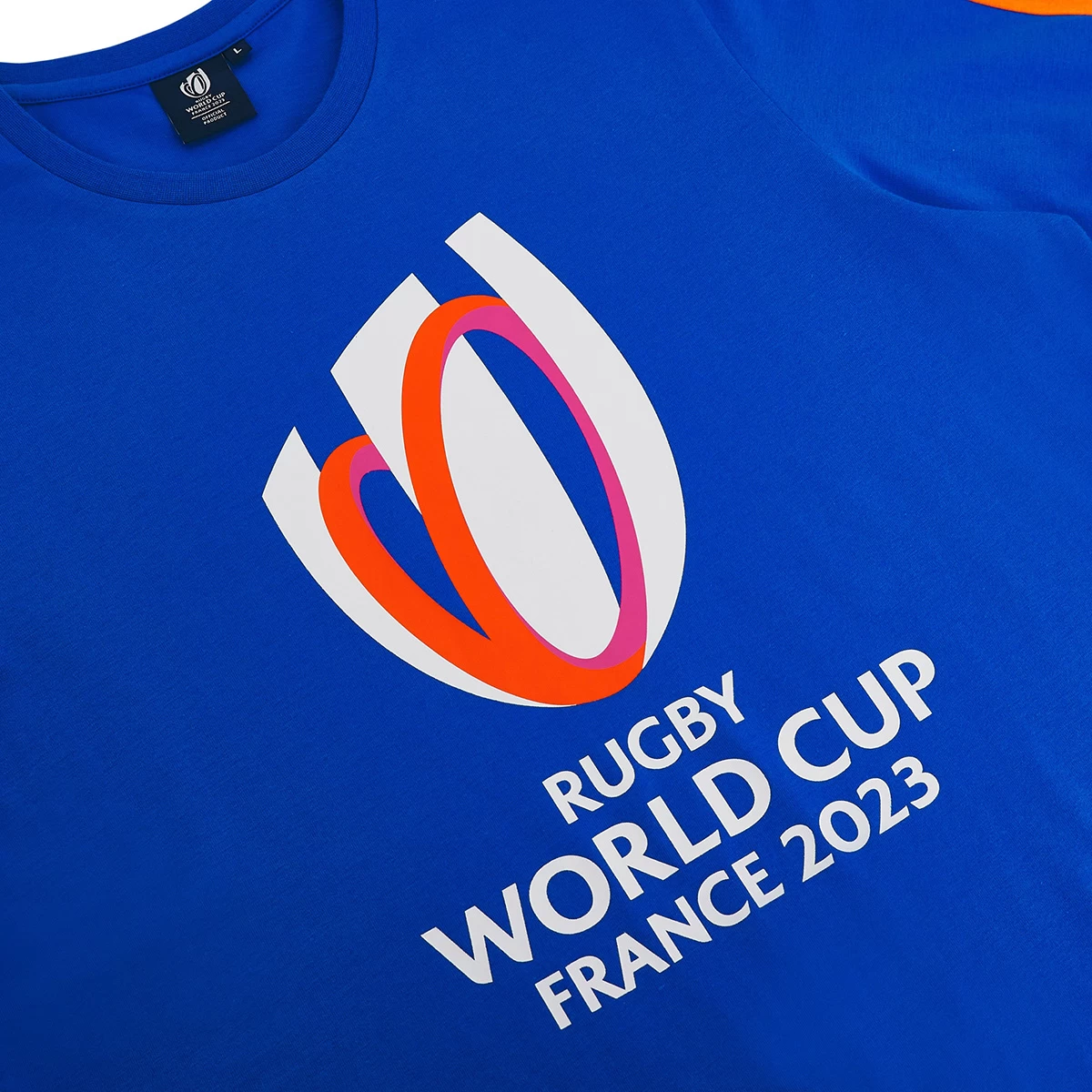 Rugby World Cup 2023 Macron Mens Cotton T-Shirt - Royal Blue 5 Rugby World Cup 2023 Macron Mens Cotton T-Shirt - Royal Blue - Image 3