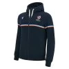 Rugby World Cup 2023 Macron Mens Full Zip Hoodie - Navy -Rugby Apparel rwc23 m fz hood nvy front