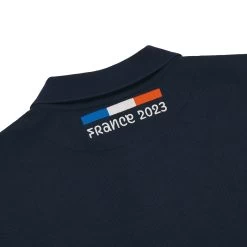 Rugby World Cup 2023 Macron Mens Polo Shirt - Navy -Rugby Apparel rwc23 m polo nvy back detail