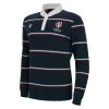 Rugby World Cup 2023 Macron Mens Rugby Shirt - Navy And Red -Rugby Apparel rwc23 m rugby shirt ls nvy red front