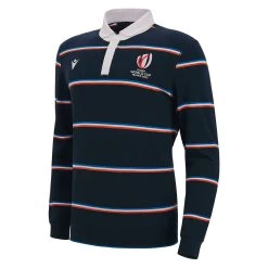 Rugby World Cup 2023 Macron Mens Rugby Shirt - Navy And Red