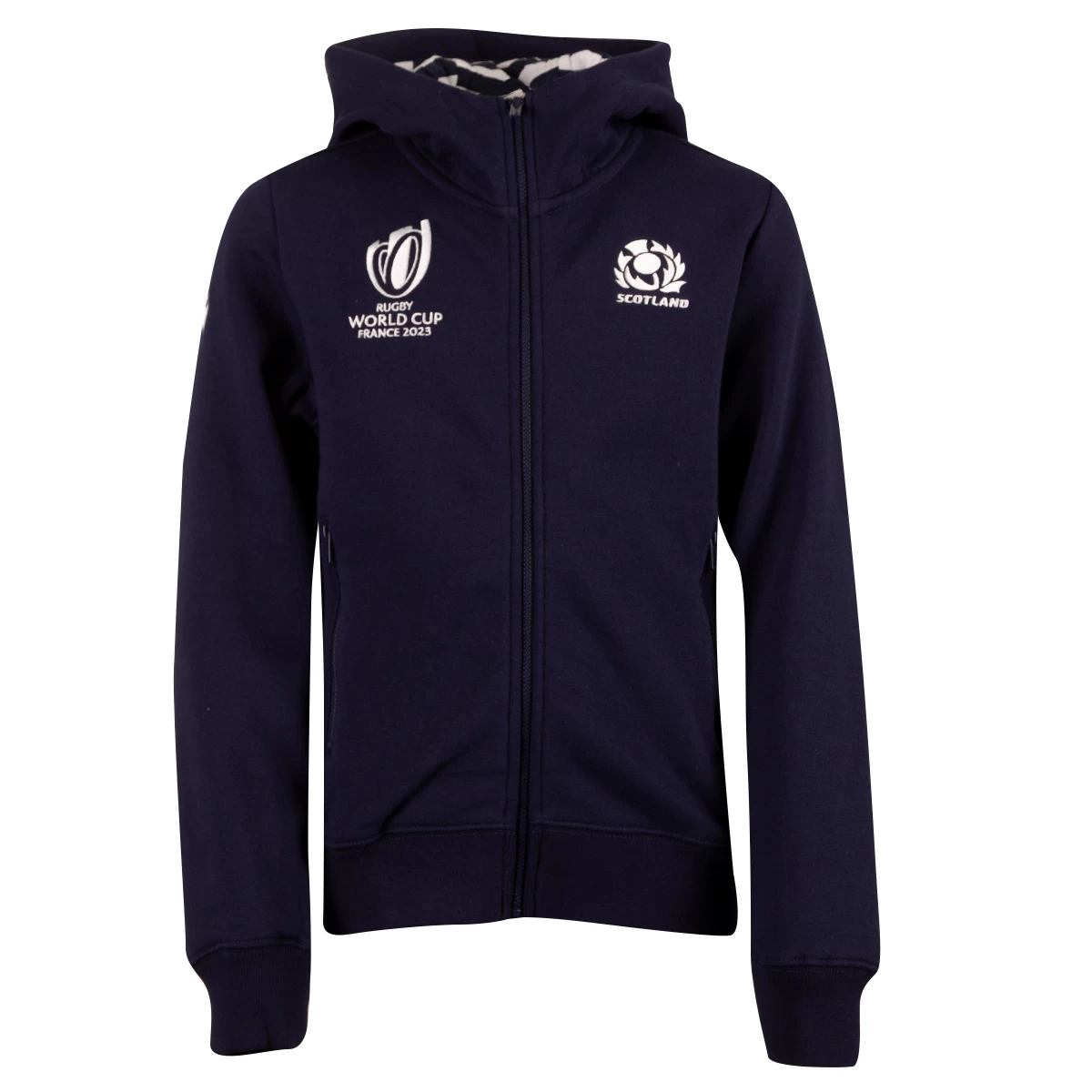 Macron Scotland Kids Rugby World Cup 2023 Full Zip Hoodie 3 Macron Scotland Kids Rugby World Cup 2023 Full Zip Hoodie
