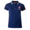 Womens Rugby World Cup 2023 Logo Polo - Navy -Rugby Apparel rwc23 w logo polo front