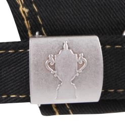 Adults Rugby World Cup 2023 Webb Ellis Crest Cap - Black -Rugby Apparel rwc23 webb ellis crest cap blk buckle