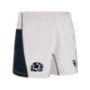 MACRON Scotland Mens Home Rugby Shorts - White 2023 -Rugby Apparel sco m home shorts front