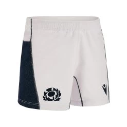 MACRON Scotland Mens Home Rugby Shorts - White 2023