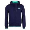 MACRON Scotland Mens Murrayfield Full Zip Hoodie - Navy 2023 -Rugby Apparel sco m murrayfield hoodie nvy front