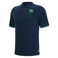 MACRON Scotland Mens Murrayfield Polo - Navy 2023