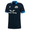 MACRON Scotland Womens Home Rugby Shirt - Short Sleeve Navy 2023 -Rugby Apparel sco w home shirt front