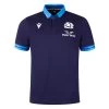 MACRON Scotland Mens Classic Home Rugby Shirt - Short Sleeve Navy 2023 1 MACRON Scotland Mens Classic Home Rugby Shirt - Short Sleeve Navy 2023 -Rugby Apparel scotland classic rugby shirt ss navy front