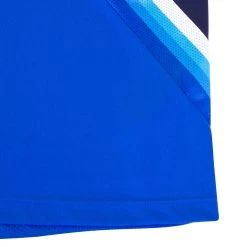 MACRON Scotland Mens Travel Tech Polo - Royal 2023 -Rugby Apparel scotland mens travel polo royal hem